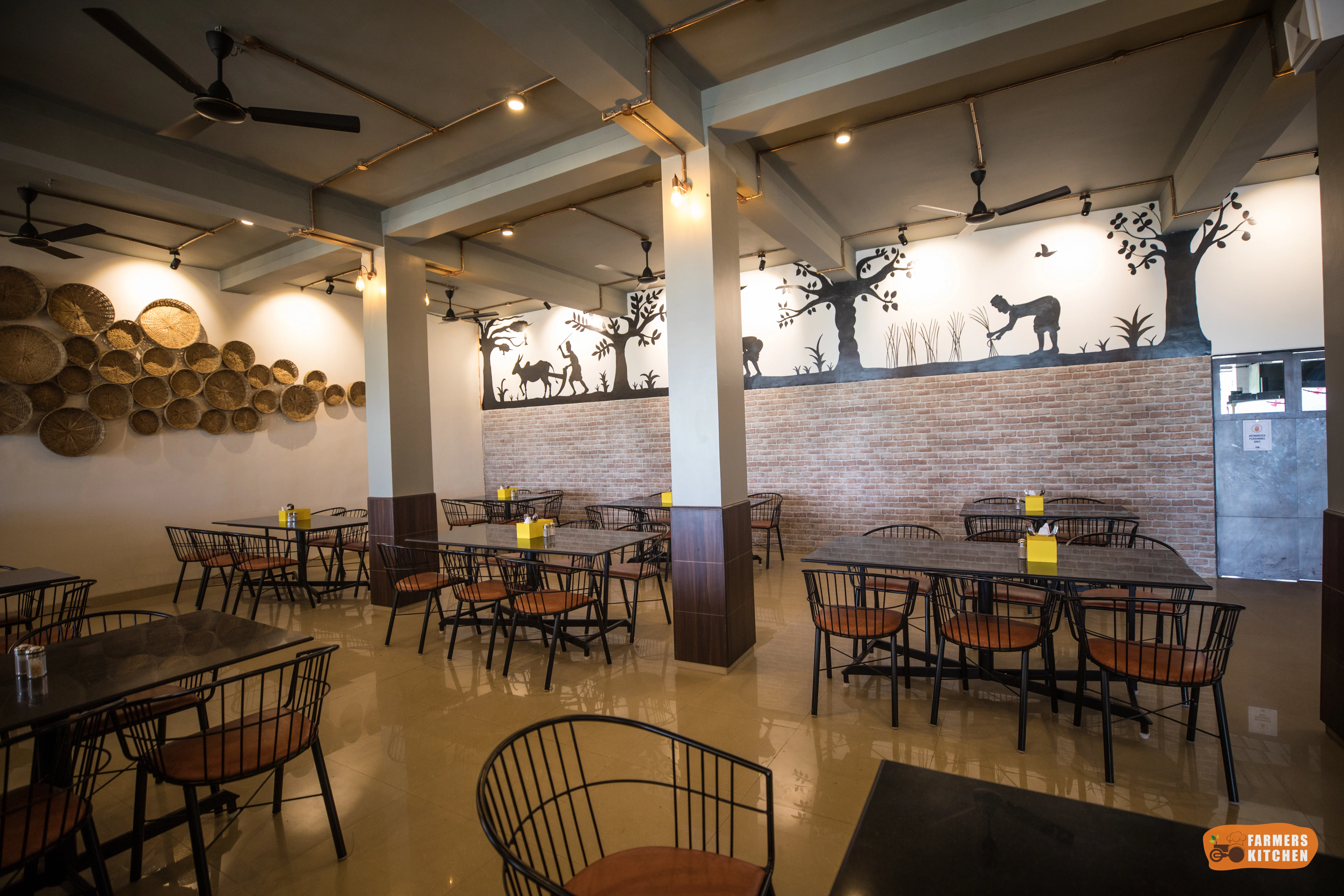 The Farmer's Kitchen dining area - premium family restaurant in Shirwal